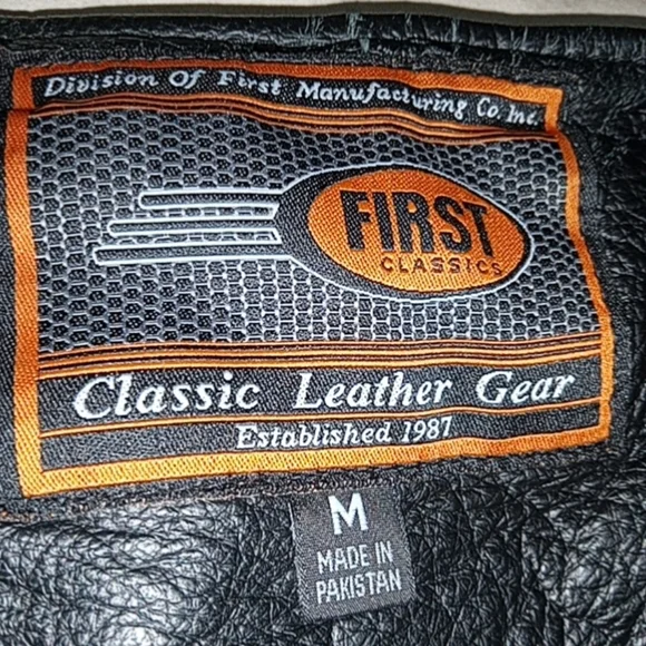 First Classic Leather Moto Chaps